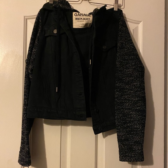 Jackets & Coats Black Womens Jean Jacket With Hood Poshmark